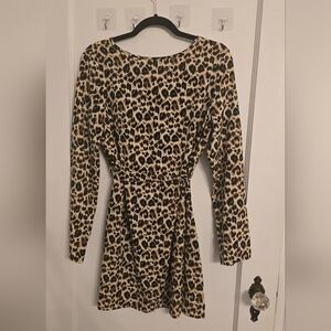 SHEIN Leopard Print Mini Dress